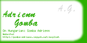 adrienn gomba business card
